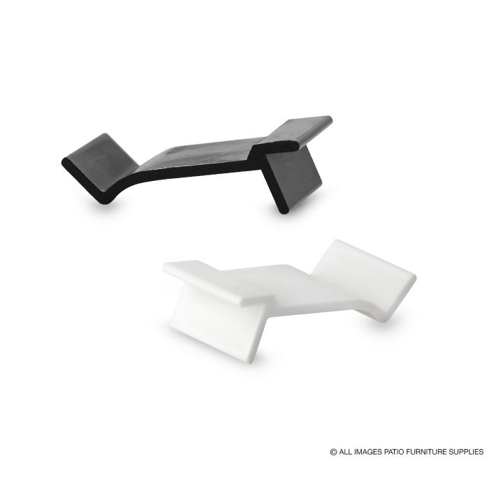 Black or White! 4 Table Rim Nylon Patio Table Furniture Clips 1 5/16" x 3/4" 