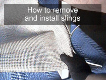 How to remove & install replacement slings