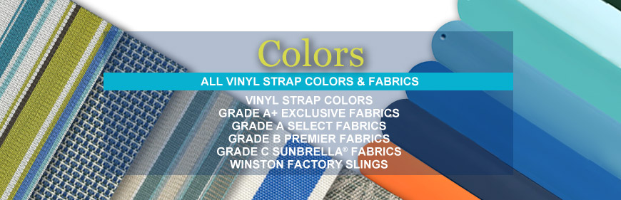 Vinyl STrap & Fabric Colors